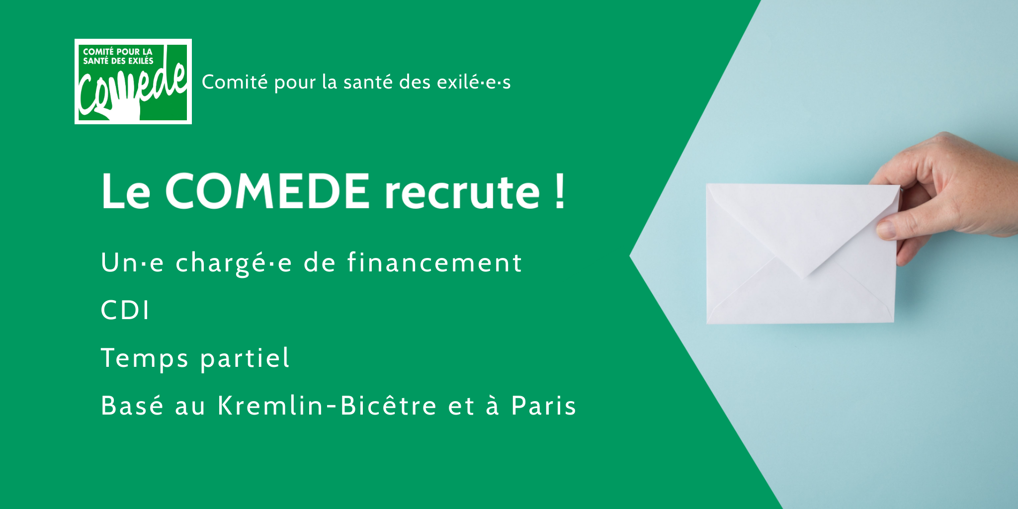 Recrutement Charge E De Financement Cdi Comede